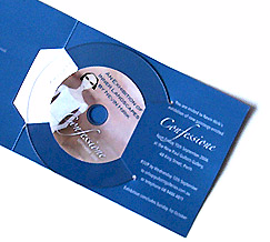 CD DVD Mailer - centre spread and disc slot